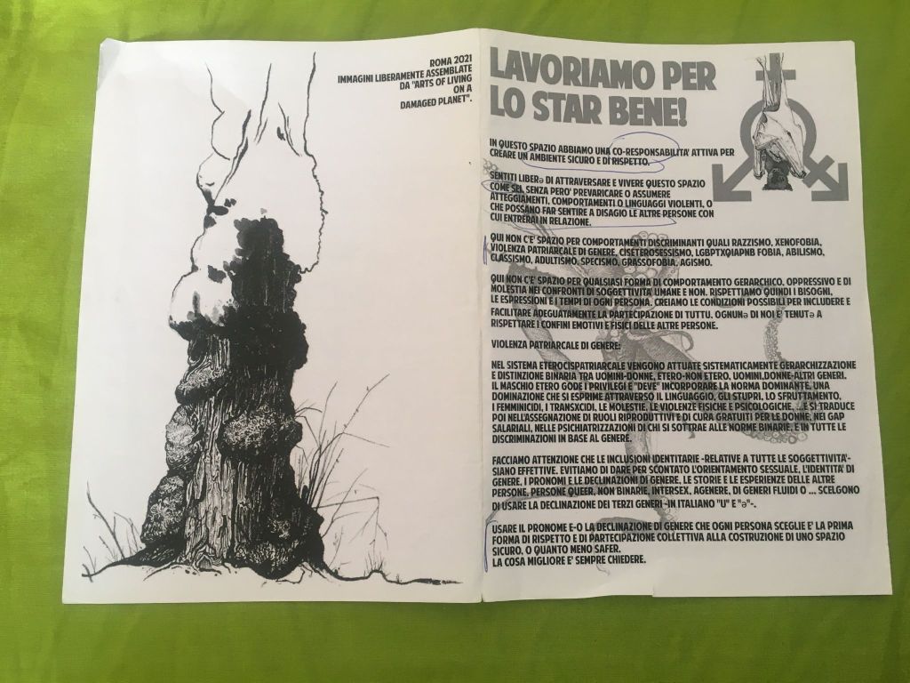 Lavoriamo per lo star bene fuori dalla violenza capitalista e&nbsp;patriarcale