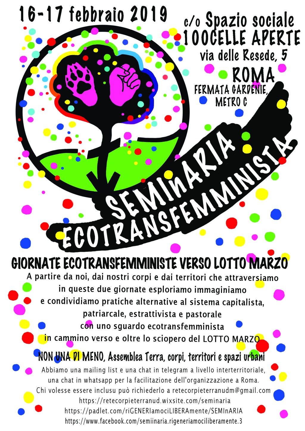 SEMInARIA 2 : giornate ecotransfemministe verso LOTTO&nbsp;Marzo